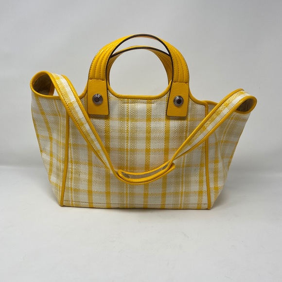 Tory Burch | Bags | Tory Burch Yellow Plaid Rory Bag | Poshmark